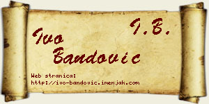 Ivo Bandović vizit kartica